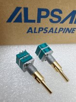 Japan ALPS sound card audio equipment RK09 double axis double tone rotation volume precision potentiometer B10K 6 pins