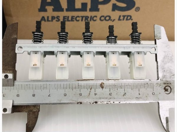 ALPS 5-position self-locking switch keyboard switch 2X3 pin unit self-locking amplifier linkage switch