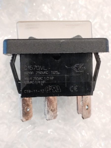 C1570VL Arcolectric Rocker Switch 16A 250V 6-Pin Power Switch Waterproof