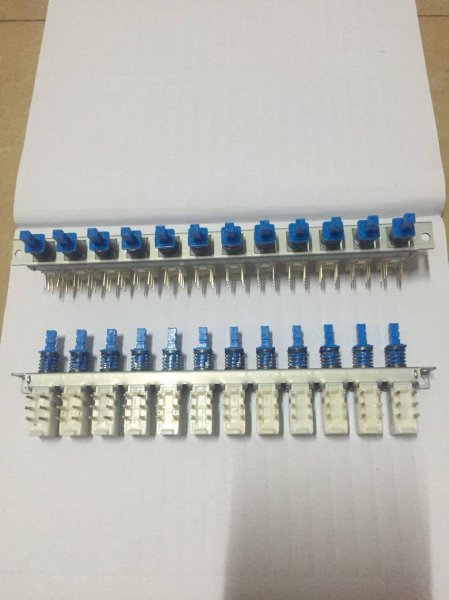 Japan ALPS 6-Pin 2-Pole 12-switch Piano Key Switch Dual Interlock latching Brand New