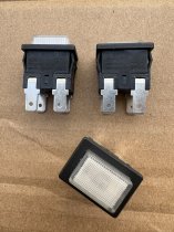 KAN-L6 NOVA 4-Pin Latching Push Button Switch with Light 8A 250V Brand New