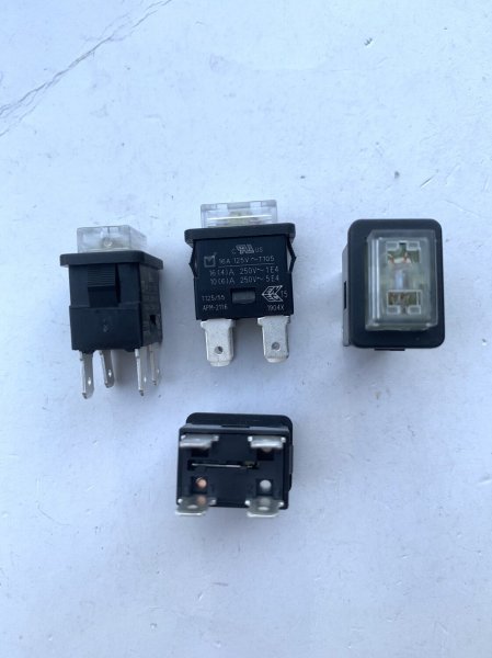 APM-2116 DEFOND Push Button Latching Switch for Vacuum Cleaner Garment Steamer 4-Pin with Light 16A 250V Brand New