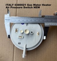 ITALY 0380021 Gas Water Heater Air Pressure Switch NEW