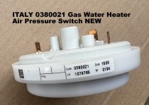 ITALY 0380021 Gas Water Heater Air Pressure Switch NEW