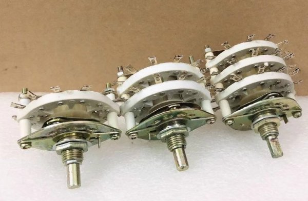 Voltage regulator charger conversion switch 1-2-3 layers 1 pole 11 gear ceramic plastic rotating band switch 48V