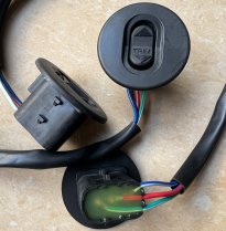 Mercury Marine Outboard Round Trim Switch 3-Wire With Plug Brand New