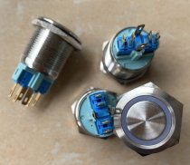 NA22-11ZE Button Self-reset With Lock Switch Press Control 2-way With Lamp