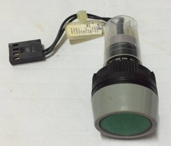 P16 E-SWITCH Round Waterproof Latching Push Button Switch green Brand New 