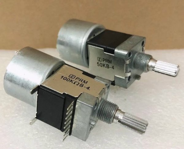 PRM B100K-4 B50K-4 Shanshui amplifier main volume knob with motor potentiometer 8 pins
