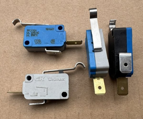 unimax TFCFV5A 2-Pin Micro Switch with Lever Normally Closed ON when pressed new