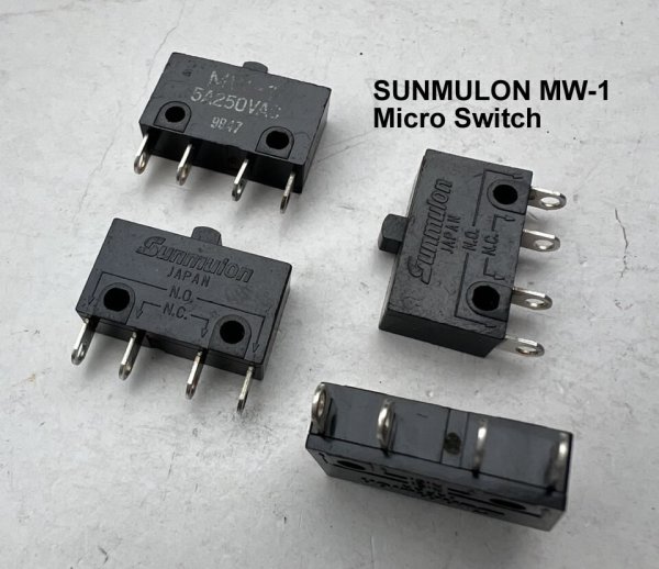 SUNMULON MW-1 4-Pin 2-Pole 1NO 1NC Micro Switch 5A 250VAC NEW
