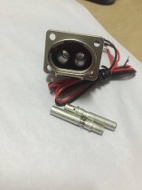 AMPHENOL Connector PL082X-61-4 Red & Black Wires Original Package Brand New