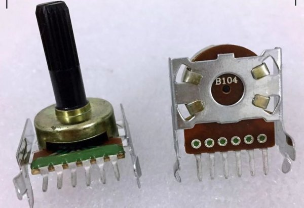 B503 Dual Ranger R201T Audio Computer Speaker Power Amplifier Volume Control Potentiometer Single Row 6-Pin A103