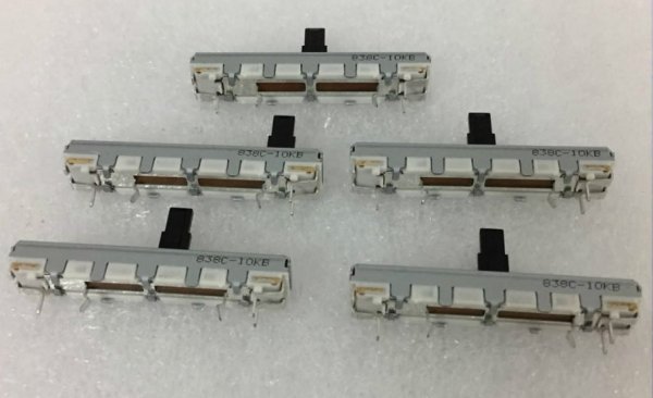 ALPS 45MM sliding potentiometer push pin 3 B10K electronic piano recorder volume control 4.5cm