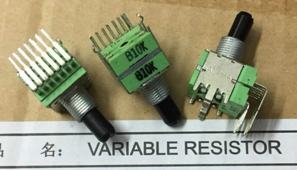 Taiwan ALPHA amplifier speaker vertical 4-pin potentiometer single row 7-pin double row 14 pin volume knob B10K