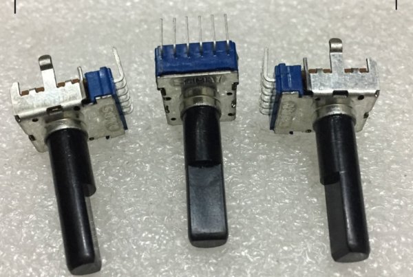 ALPS rotary volume knob center positioning potentiometer B100K mixer balanced 6-pin A10K B50K