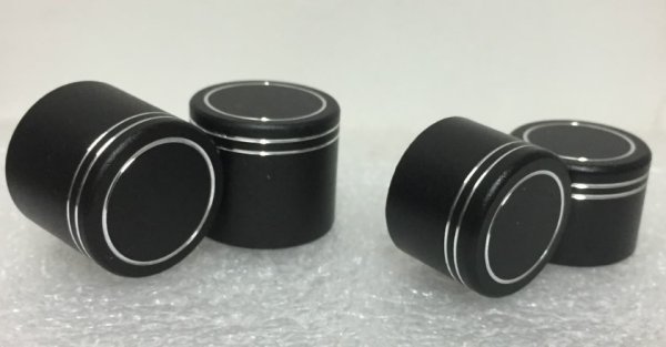 Retrofitting car navigation CD audio volume adjustment aluminum alloy high-end knob digital potentiometer dual halo black