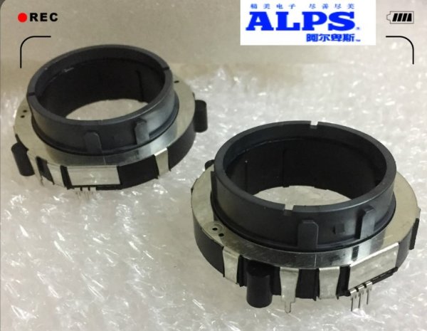 NewALPS hollow shaft encoder EC60A rotary switch 3 pin 360 degree 30 point 15 pulse