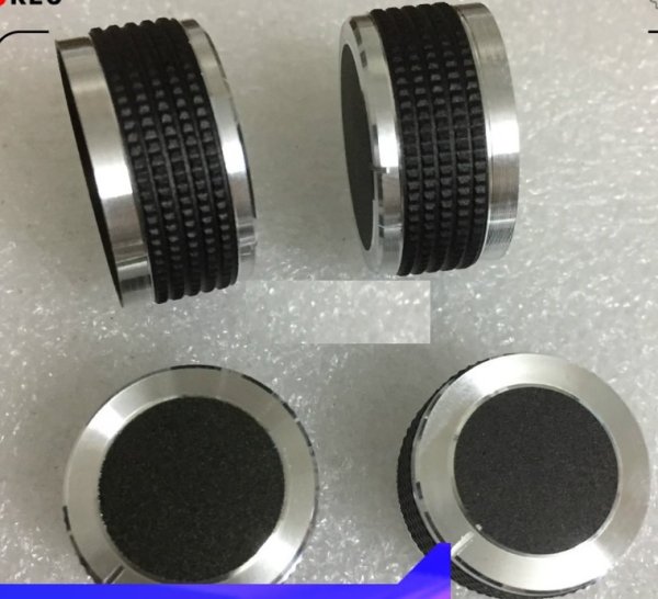Modified car navigation CD audio volume adjustment aluminum alloy sandblasting Teana CD high-end knob potentiometer cover