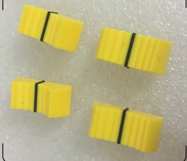 Mixing table electronic keyboard sliding potentiometer plastic push cap knob yellow push button 4MM socket push cap
