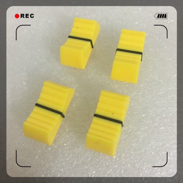 Mixing table electronic keyboard sliding potentiometer plastic push cap knob yellow push button 4MM socket push cap
