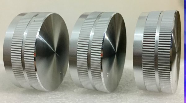 amplifier main volume rotary potentiometer aluminum alloy knob 40MMX17MM silver encoder cover hat