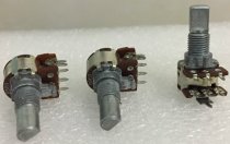 Taiwan made RV12 potentiometer dual channel computer audio speaker dual volume potentiometer B50K15MM half shaft