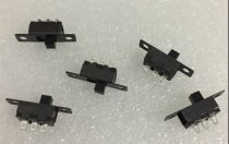 Taiwan produced small band switch switching sliding switch with 3 pins 2 gears single signal switching toggle switch with bracket