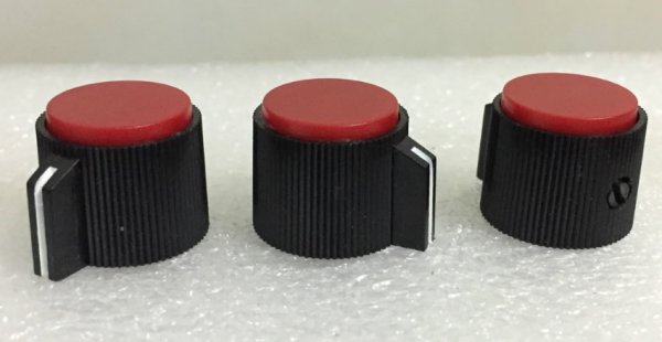 Potentiometer knob cap plastic red top screw clamp rotating band switch cap KNPS-20-6.0