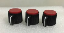 Potentiometer knob cap plastic red top screw clamp rotating band switch cap KNPS-20-6.0
