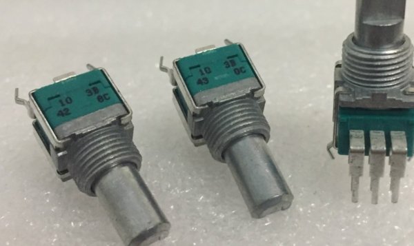 AlpineALPS rotary potentiometer vertical dual RK09 B10K handle length 15mm sound mixing console