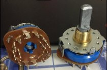 Authentic ALPS rotary band switch SRRM264300 2-pole 6-speed audio switch