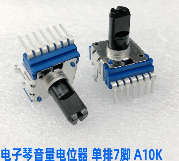 ALPS Yamaha kb-290 electronic piano volume potentiometer single row 7-pin vertical A10K A103