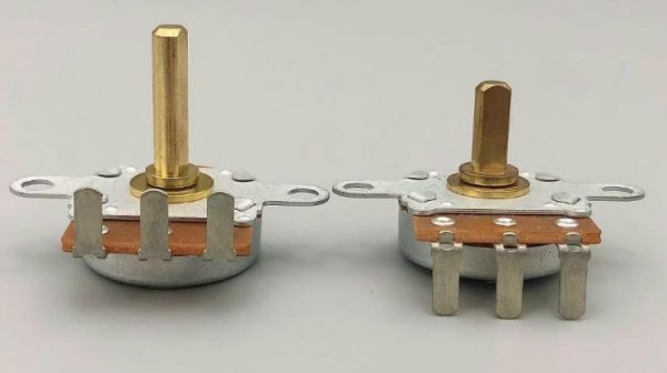 ALPS 24 Automotive Air Conditioning Knob Potentiometer Reverse Bend 10K Copper Handle 3 Pins 16154598 16202950