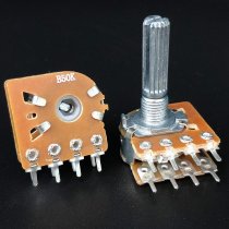 16 type amplifier main volume controller stepper carbon film potentiometer 8-pin equal noise tap B50K B100K spline