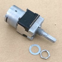 ALPS Yamaha amplifier main volume motor potentiometer RK16812MG098 with tap B100K single row 8-pin