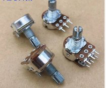 R113T Walkman Computer Speaker R201T06 Bass Main Volume Rotary Potentiometer 6 Pins 3 Pins A10K