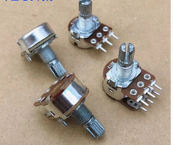 R113T Walkman Computer Speaker R201T06 Bass Main Volume Rotary Potentiometer 6 Pins 3 Pins A10K