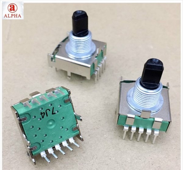 Taiwan ALPHA SR1712F amplifier home appliances audio rotary switch 1 set 2 gear lever 15mm long
