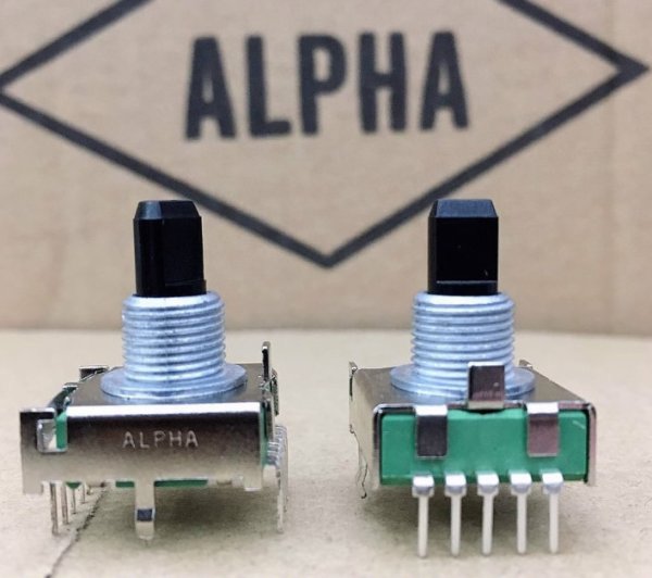 Taiwan ALPHA SR1712F amplifier home appliances audio rotary switch 1 set 2 gear lever 15mm long
