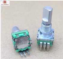 ALPHA RD1110PF vertical 5-pin rotary volume EQ fixed-point potentiometer B10K button Pots digital DJ