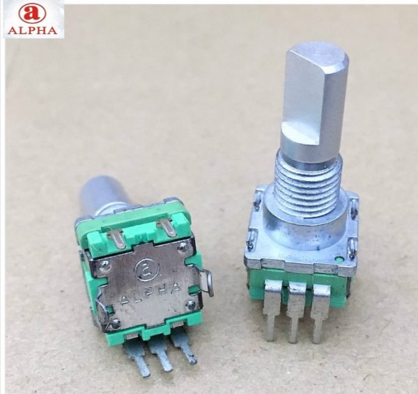 ALPHA RD1110PF vertical 5-pin rotary volume EQ fixed-point potentiometer B10K button Pots digital DJ