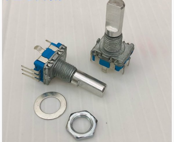 EC11 encoder with button switch amplifier audio volume adjustment potentiometer 5-pin 360 degree rotation 20 pulses
