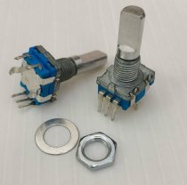EC11 encoder with button switch amplifier audio volume adjustment potentiometer 5-pin 360 degree rotation 20 pulses