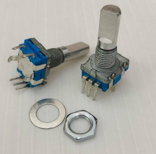 EC11 encoder with button switch amplifier audio volume adjustment potentiometer 5-pin 360 degree rotation 20 pulses