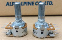 ALPS 16 rotary potentiometer amplifier audio volume adjustment switch A20K dual link 6-pin B100K