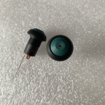 PAL6 Taiwan Dailywell Circular Push Button Switch with Green Light, Latching, 4-Pin, 2A 125V Power Switch