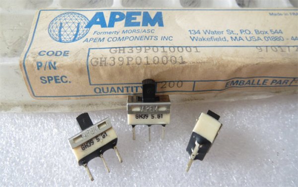 French APEM GH39 switch pin 3 pin 3 position sliding power switch