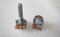 16 Type B10K soundwell Single-unit Stepped Audio Volume Potentiometer with Bent Pins Shaft 18mm 25mm