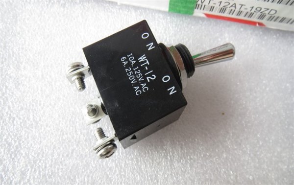 Japan NKK WT-12 button switch 3-pin 2-speed rocker arm rocker power switch with screw fixed 10A125V